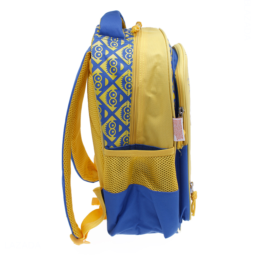 Balo trẻ em 15'' hình Minions với đôi mắt nhúc nhích siêu đáng yêu màu vàng xanh dương dành cho học sinh ,bé trai - BLMI15VX