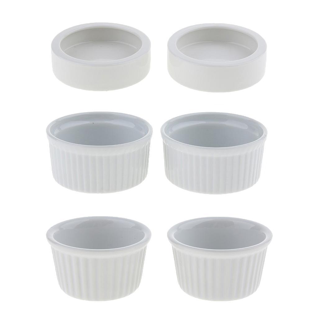 2 Pcs Reptile Feeder Ceramics Food Bowl Anti-escape Dish for Medium