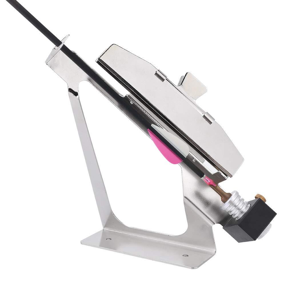 Fletching Jig, Mũi tên bắn cung bằng nhôm có thể điều chỉnh Fletching Jig Feather Stick DIY Phụ kiện Bắn cung Flows Feather Vanes