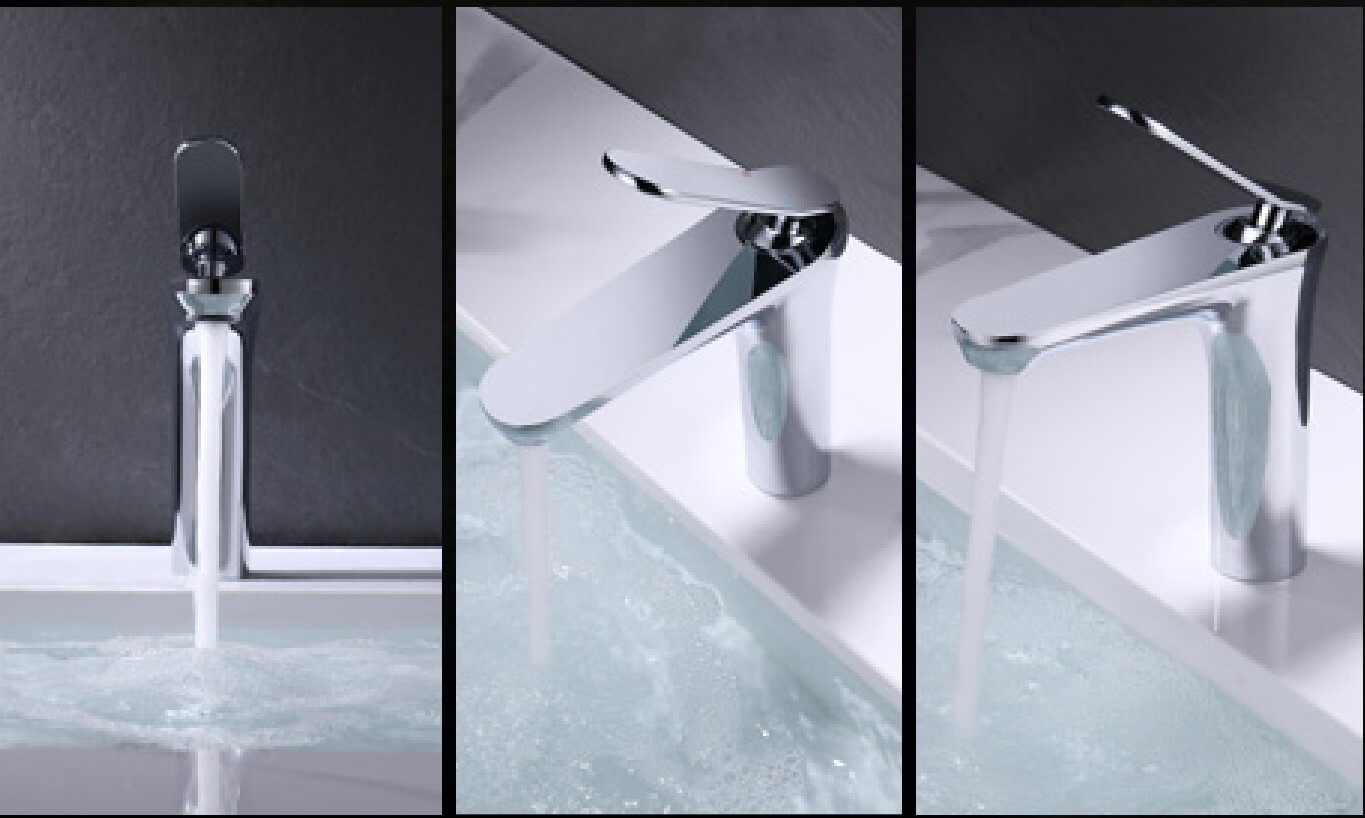 VÒI LAVABO ĐỒNG THAU NÓNG LẠNH EUROVINTO CAO CẤP MÃ 6733