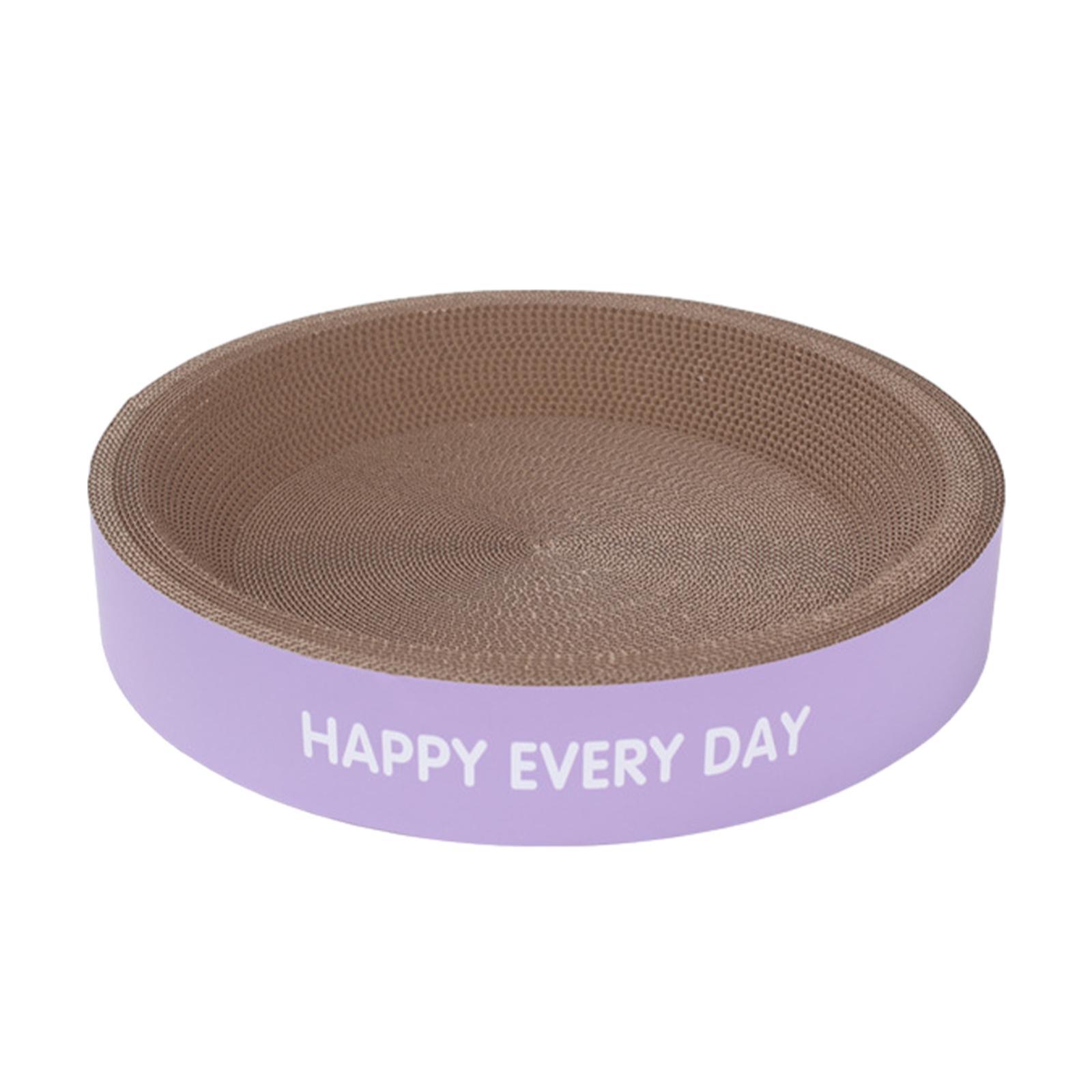 Cat Scratcher Cardboard, Cat Scratch Pad Bowl, Pet Scratcher Nest Sofa Furniture Protector Cat Scratching Board Corrugated for Kitten Playing