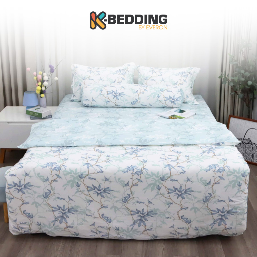 Bộ ga giường K-Bedding KMTP305 chất liệu Microtencel mềm mại, thoáng mát (KHÔNG BAO GỒM CHĂN)