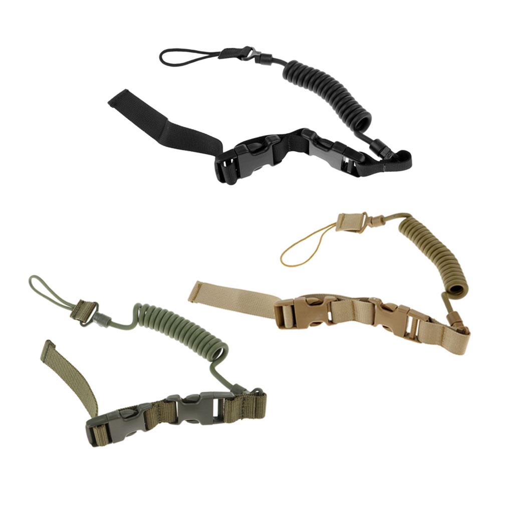 Outdoor Multi-functional Hunting Stainless Steel Spring Lanyard Safety Rope & Keys Flexibility Anti-lost