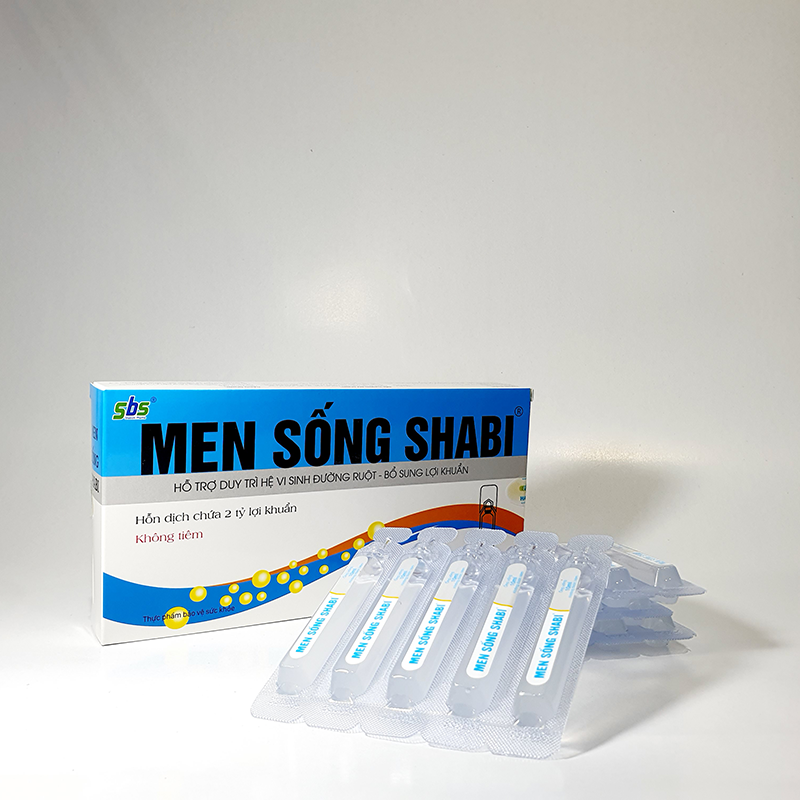 Giảm tiêu chảy, táo bón, rối loạn tiêu hóa do loạn khuẩn đường ruột- Men sống SHABI bổ sung hàng tỷ lợi khuẩn cân bằng hệ vi sinh đường ruột, giúp hệ tiêu hóa khỏe mạnh - hàng chính hãng