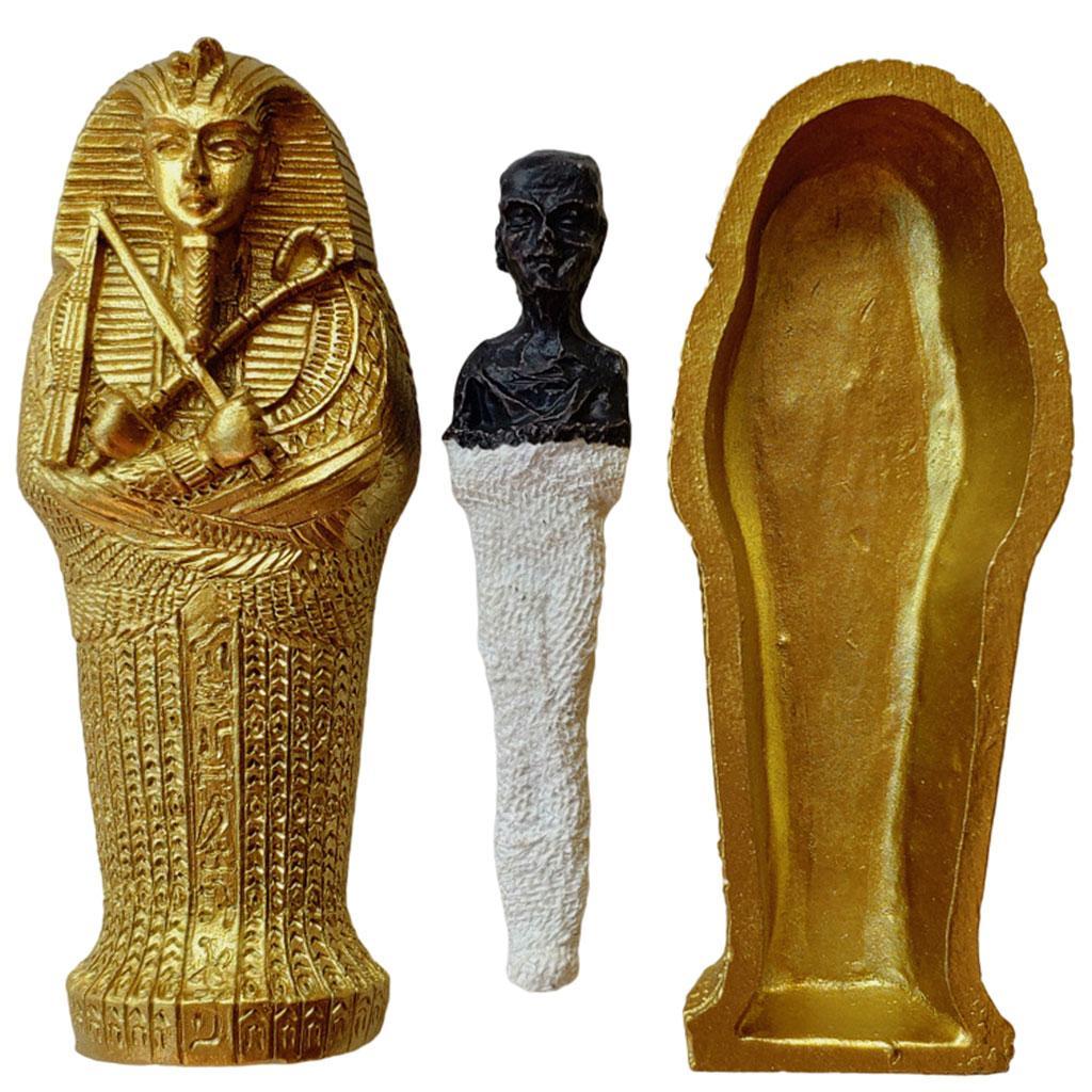 Ancient with Mummy Figurines Statue For Home Tabletop Decors