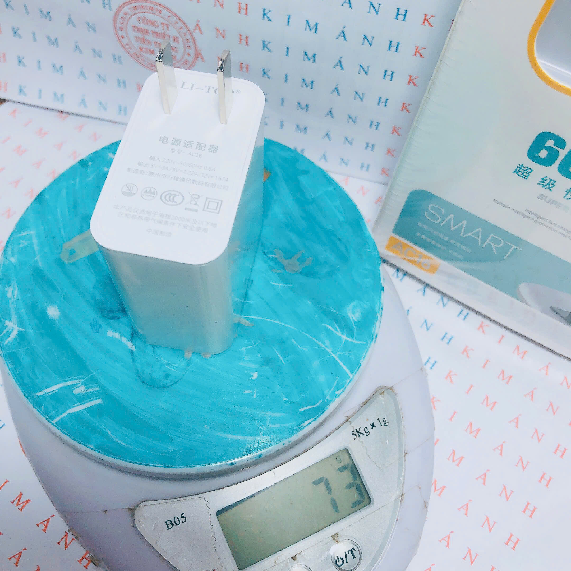 Bộ sạc nhanh 66W LI-TOP AC16 chân cắm Type C, chứng nhận 3C tiêu chuẩn quốc gia, được dùng thử 30 ngày, bảo hành hàng chính hãng 1 năm