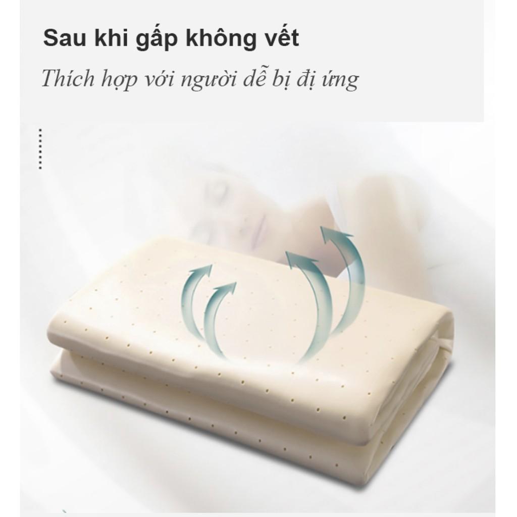 Miếng Lót Giường Ngủ Điều Hoà Nhiệt Độ Cold Latex Silk (1,8x2m) (tặng 2 vỏ gối, kèm túi đựng)