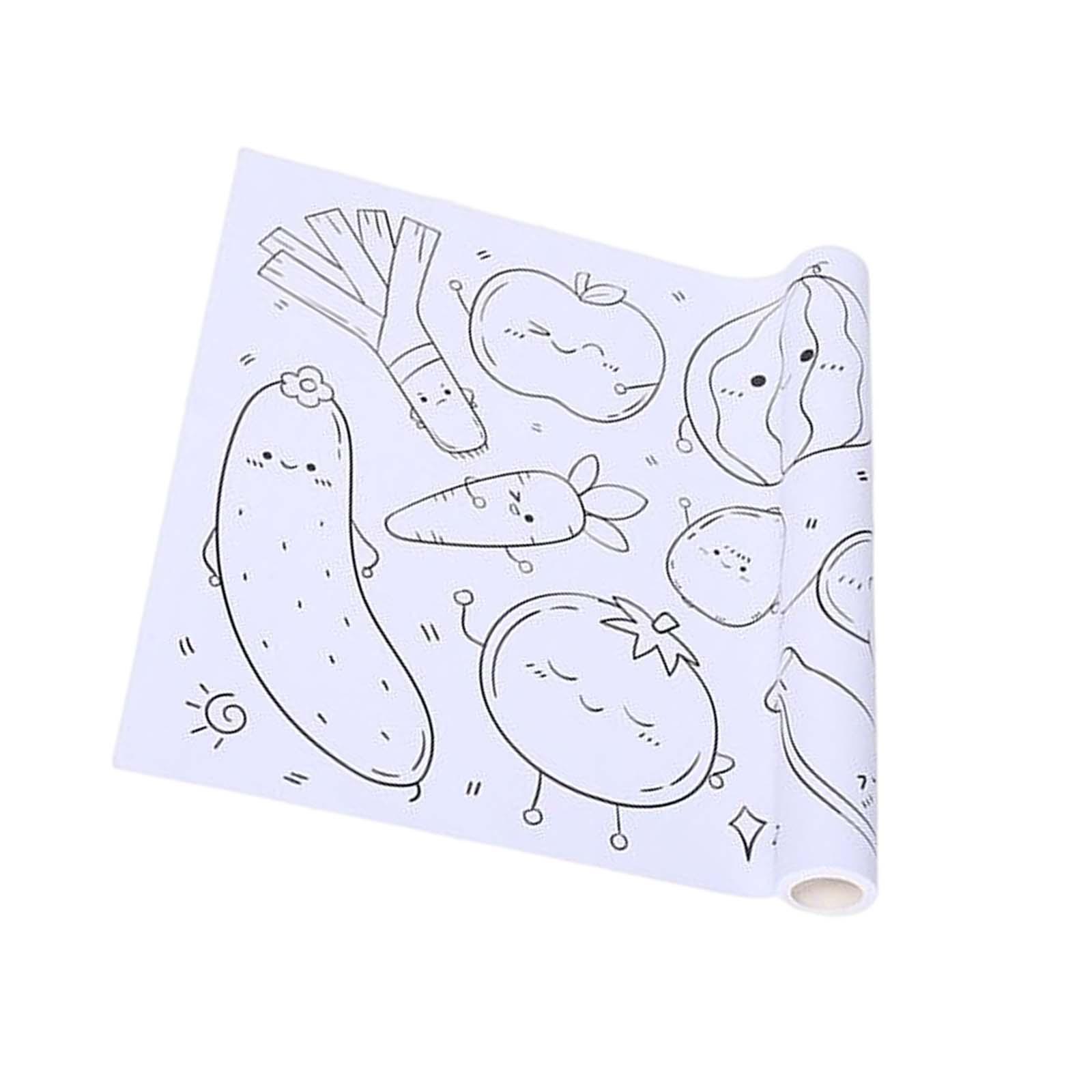 Toddler Sticky Drawing Paper Roll 30x300cm Coloring Stickers Accessory Child Toys DIY