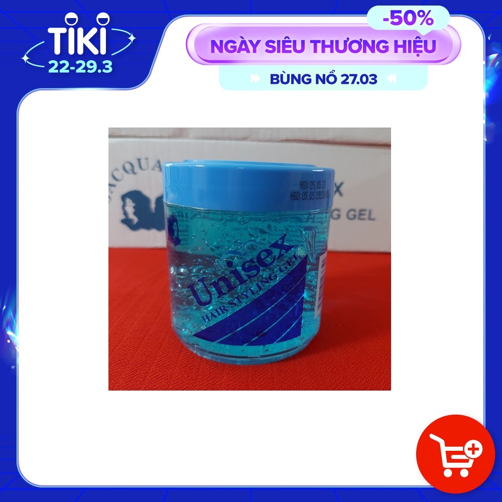 Gel Vuốt Tóc Unisex Jacqualine 340gr (Blue)