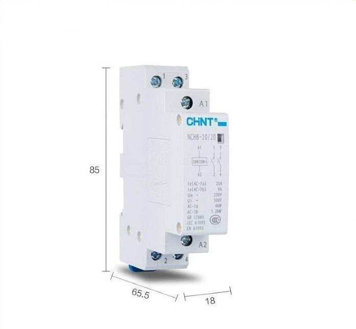 Công tắc khởi động từ, Khởi động từ 1 pha CHINT NCH8 - 25A/220V