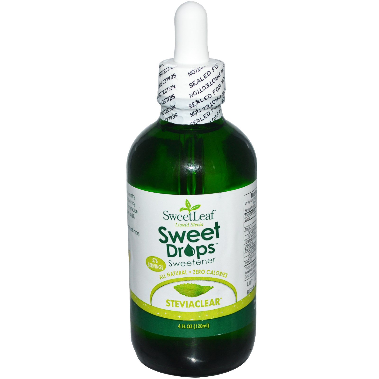 Đường ăn kiêng cỏ ngọt Stevia dạng lỏng vị nguyên bản 120ml - Sweetleaf Sweetdrops (Stevia Drop / Liquid Stevia)