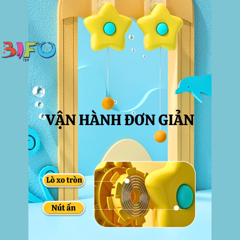 Bóng bàn phản xạ treo tường đồ chơi thể thao trong nhà cho bé, vận động tương tác nhanh tay nhanh mắt tăng chiều cao