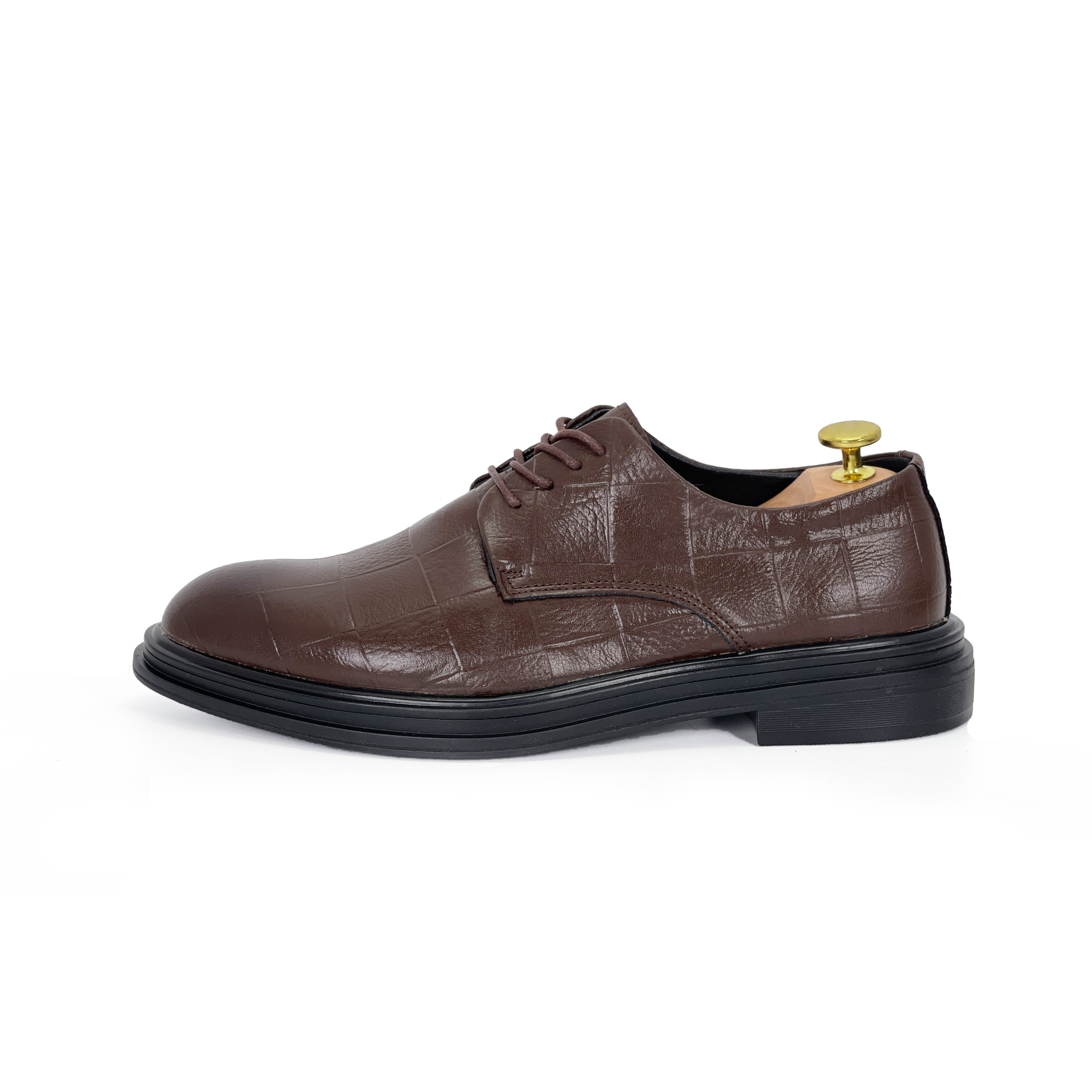 Homme Trieste - Classic Toe Oxford Italian Leather Dress Shoes