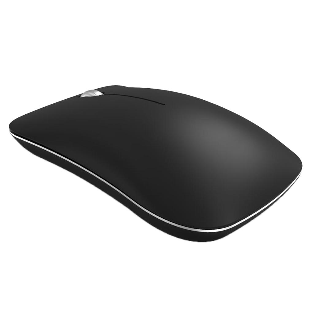 2.4G Rechargeable Wireless Mouse W/ USB Receiver Fashion Metal Office Mice