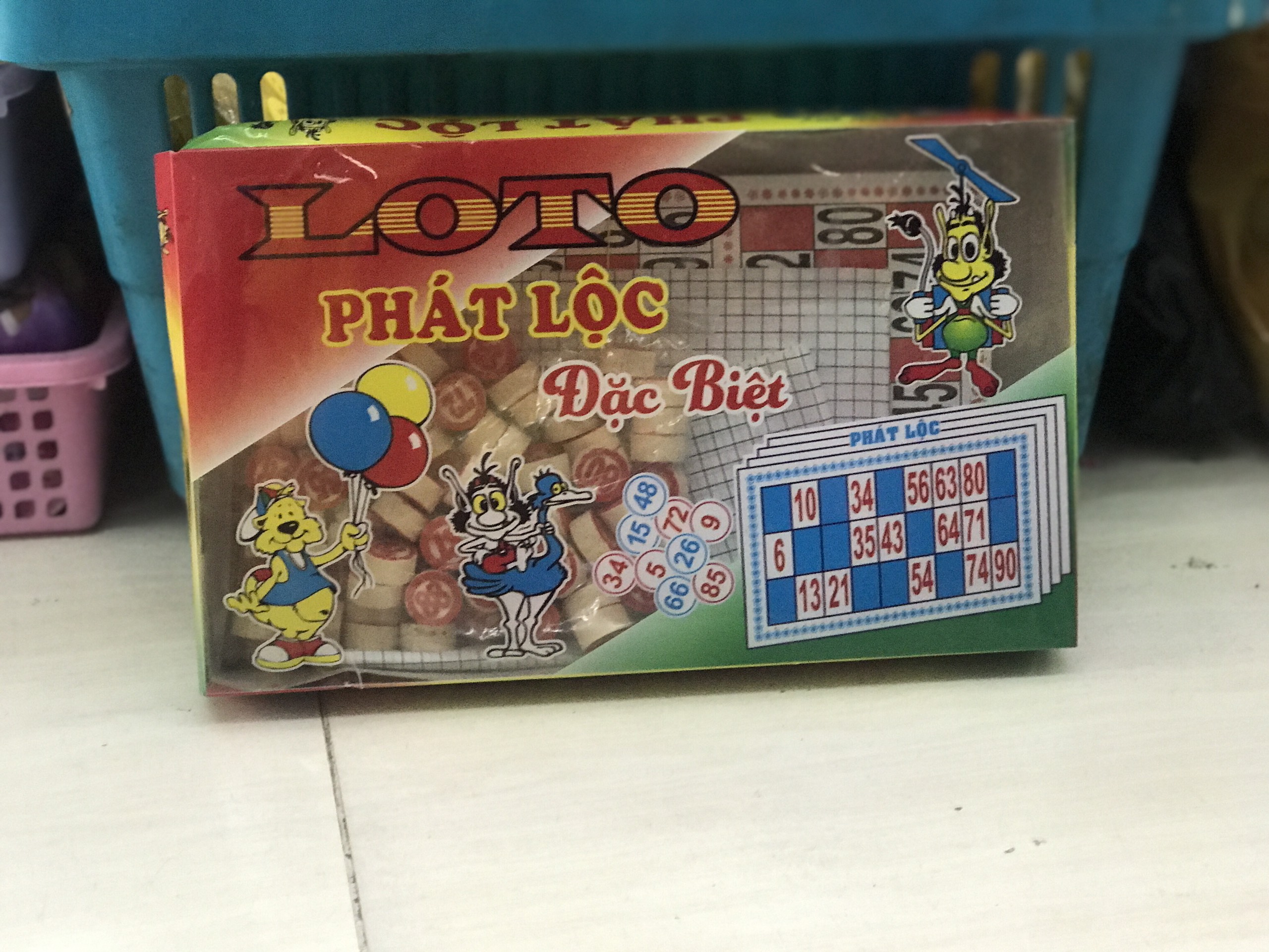 Hộp trò chơi cờ giải trí Lô Tô 90 số hàng Việt Nam - Bộ đồ chơi Cờ LOTO hộp giấy giá rẻ