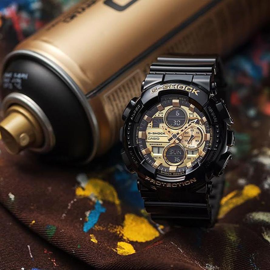 Đồng hồ nam dây nhựa Casio G-Shock chính hãng GA-140GB-1A1DR