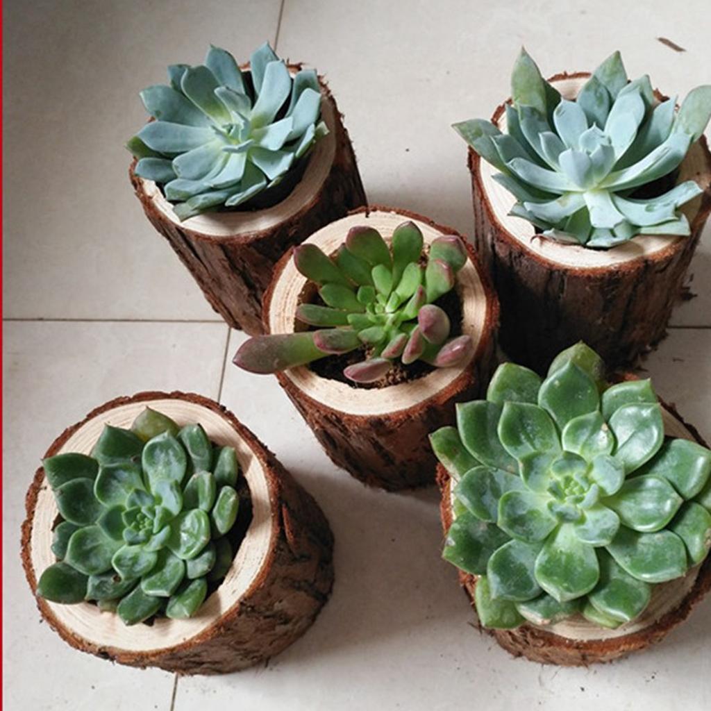 Natural Wooden Votive Candlestick Tealight Candle Holder Stand S