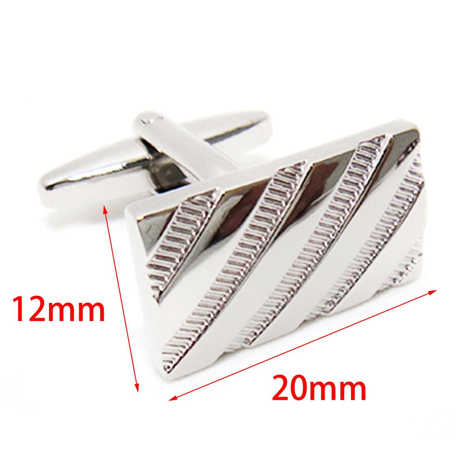 Rectangle Men Cufflinks Stylish for Wedding Anniversary Business