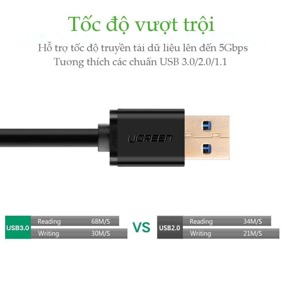 Cáp tín hiệu USB 2.0 dài 1m Ugreen 10309 - Hàng chính hãng