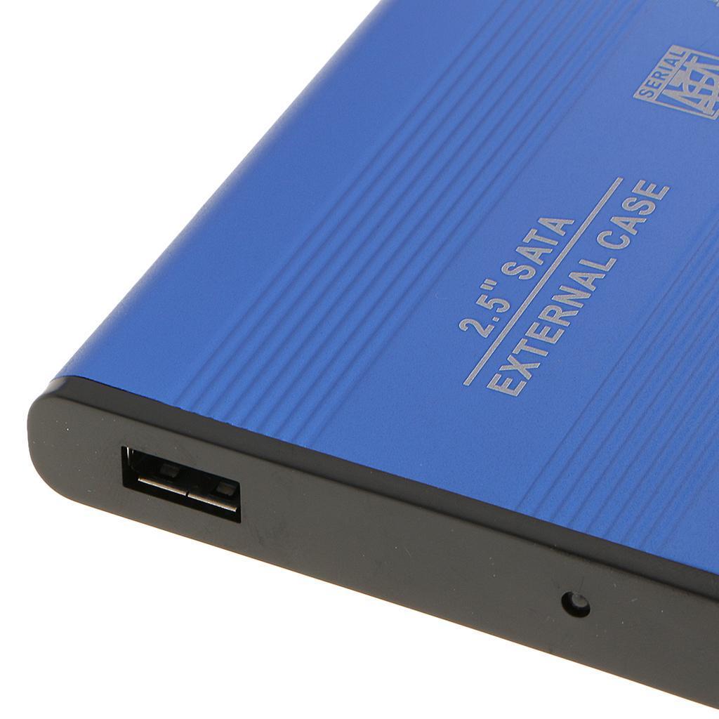 2.5" Sata USB3.0 Hard Drive HDD Case External Laptop Disk Case Blue