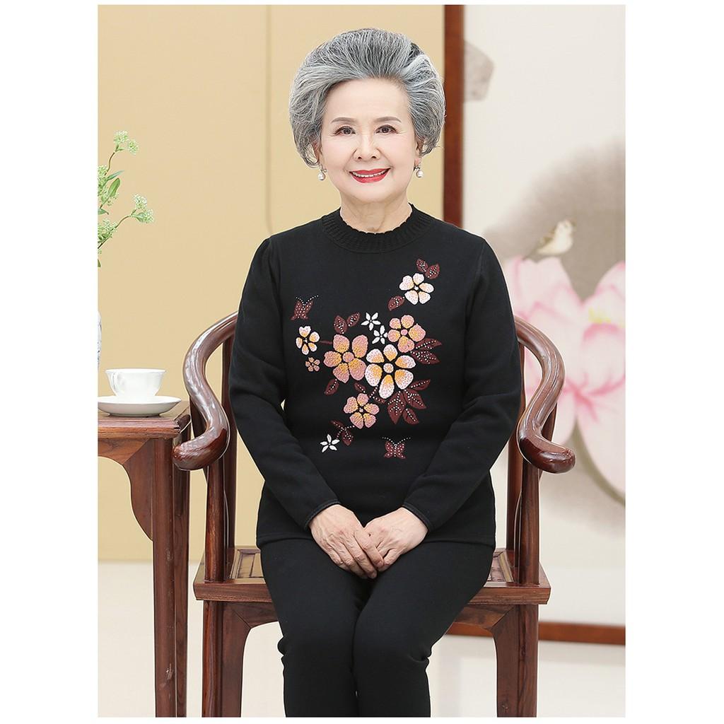 BỘ NỈ MẶC NHÀ CHO NGƯỜI GIÀ, bộ nỉ bà già