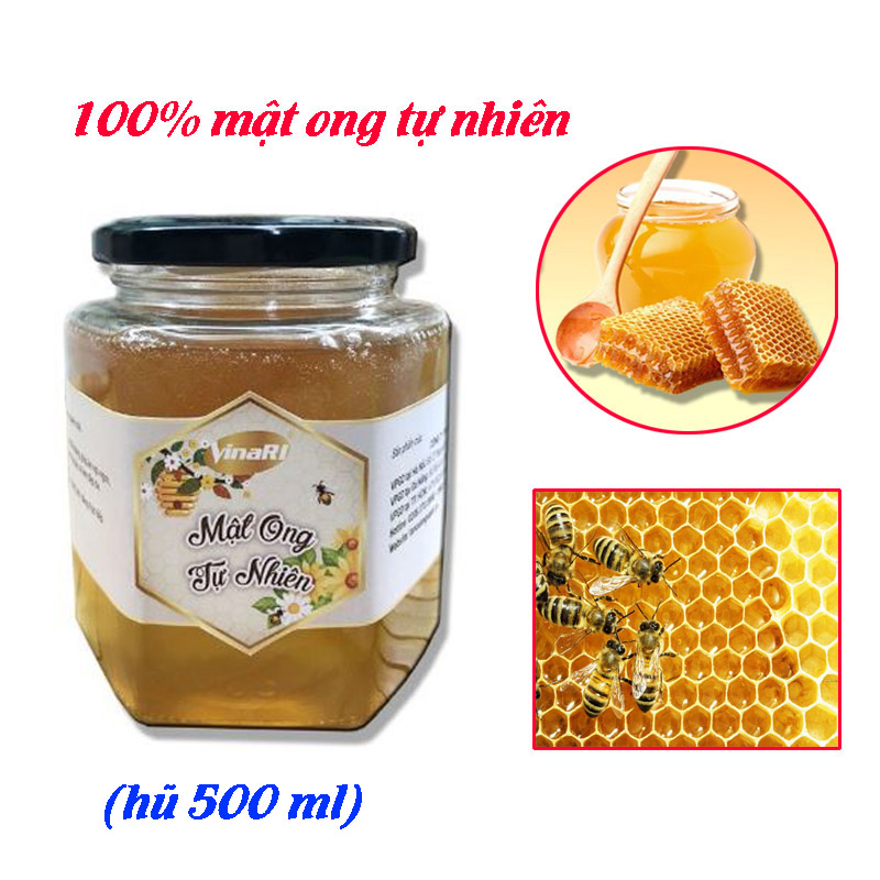 Mật ong tự nhiên 900 ml - Mật ong hoa nhãn rừng nguyên chất, mật ong hoa nhãn 100 tự nhiên, giúp bồi bổ cơ thể, tăng cường đề kháng - 500 ML