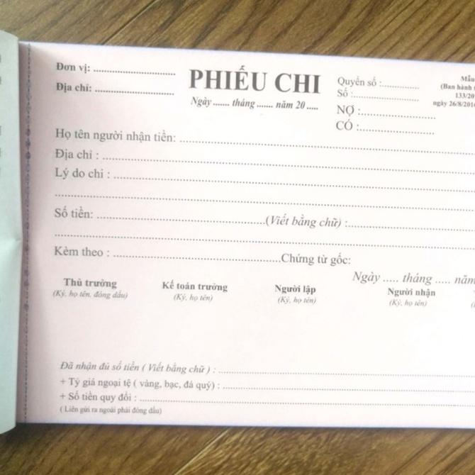 Phiếu thu/Phiếu chi A5 cacbon 2 liên - loại 60 tờ(mua 10 quyển tặng 1 quyển)