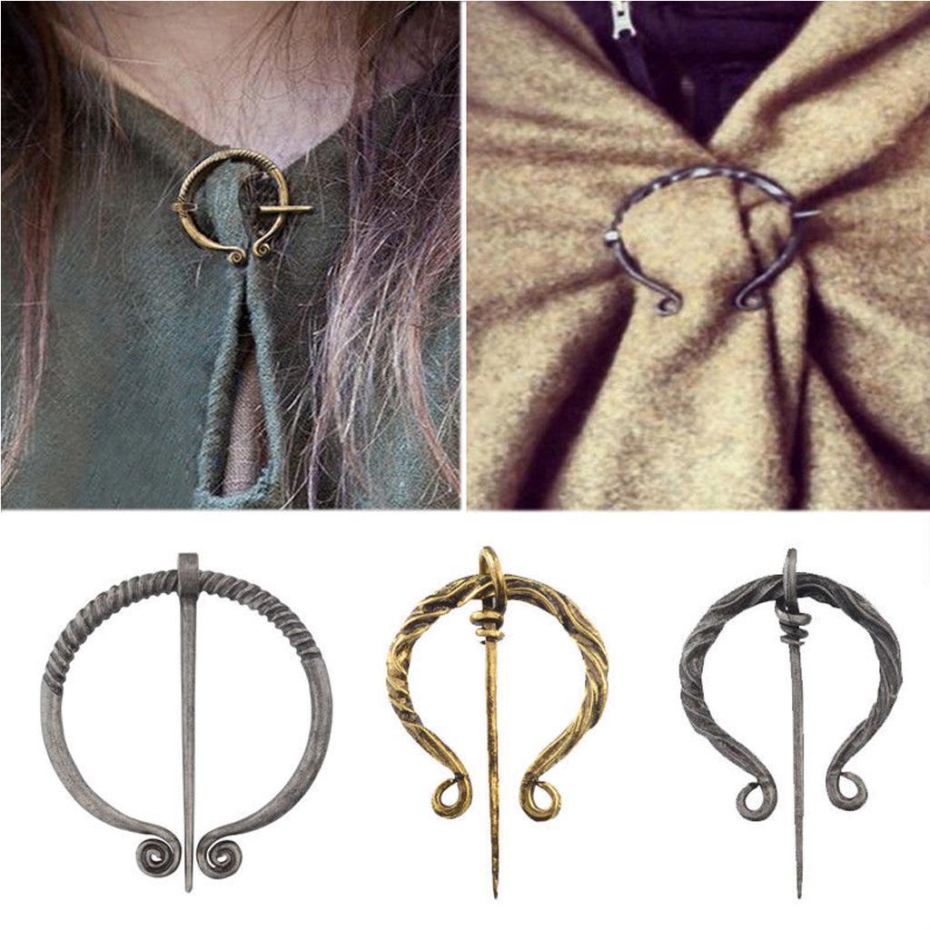 Vintage   Brooch Shawl Scarf Medieval Pins Jewelry
