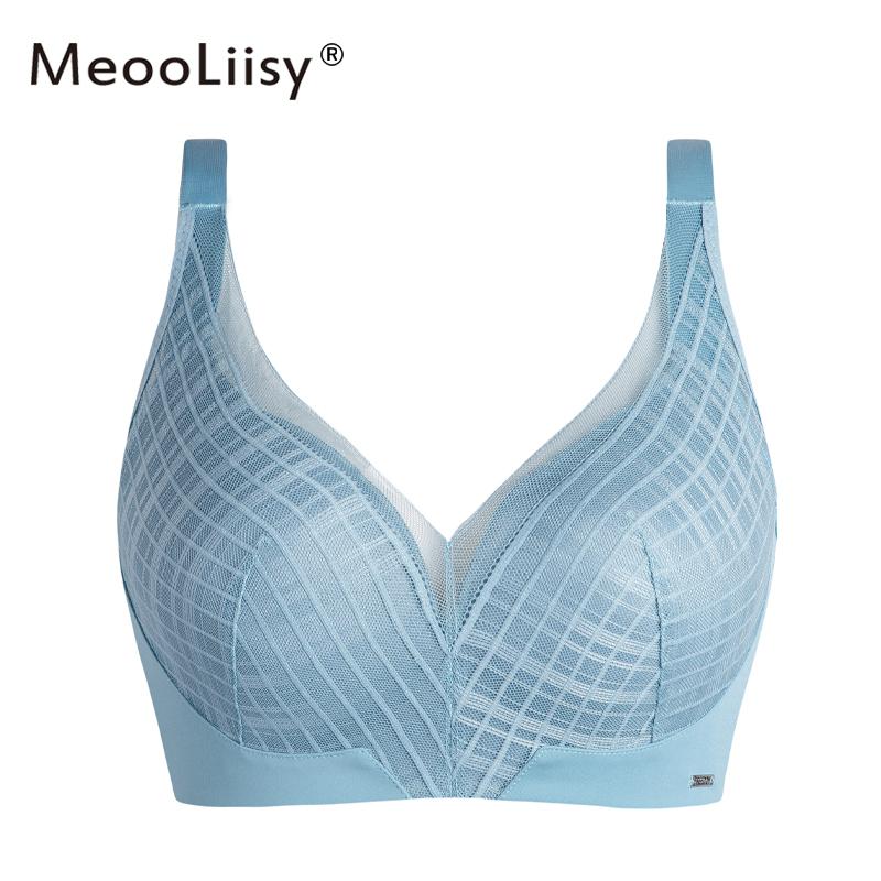 Liền Mạch Plus Kích Thước Áo Ngực C D Cốc Không Dây Quần Lót Sexy Push Up Áo Mềm Mại Thoải Mái