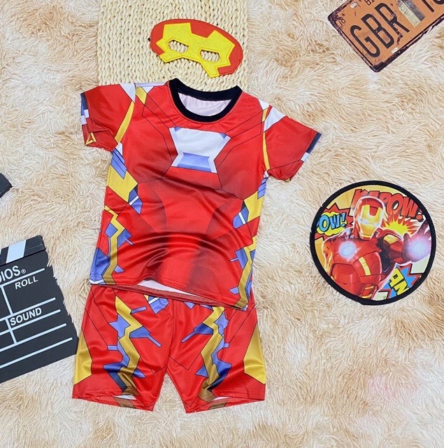 Bộ đồ 3D siêu anh hùng PeppyPizza kèm khiên nạ Bo005
