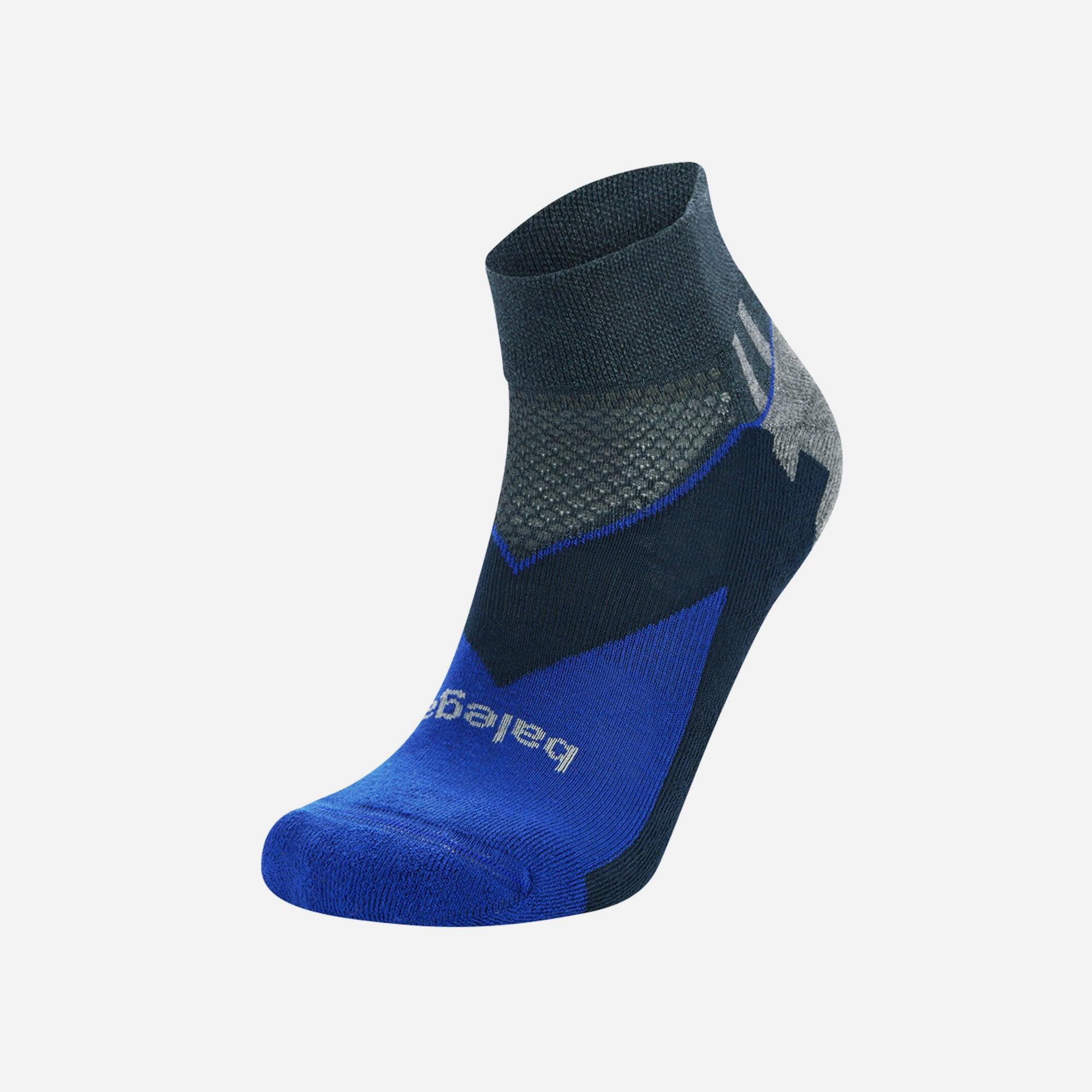 Vớ thể thao unisex Balega Quarter - Enduro V-Tech Charcoal / Cobalt - 215399
