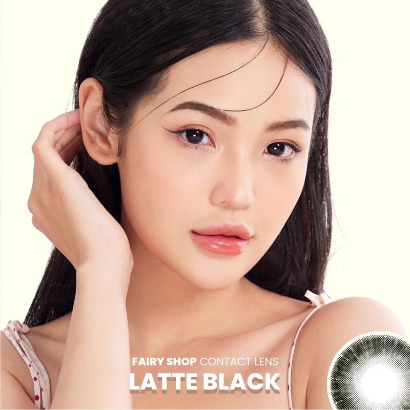 Áp tròng LATTE Black AMPA BLACK- Kính Áp Tròng FAIRY SHOP CONTACT LENS độ cận 0 đến 6