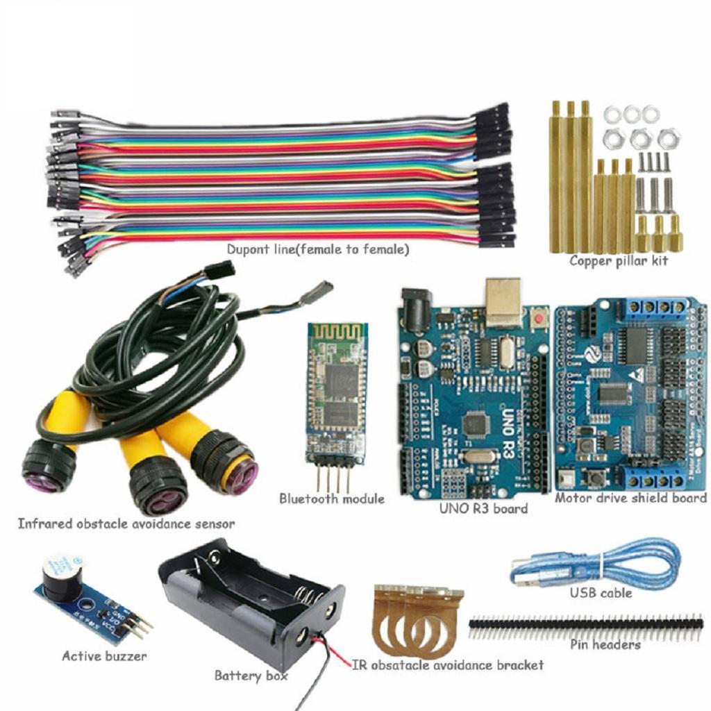 Robot Project Super Starter Kit with R3 Control Board, Infrared Obstacle Avoidance Module for DIY