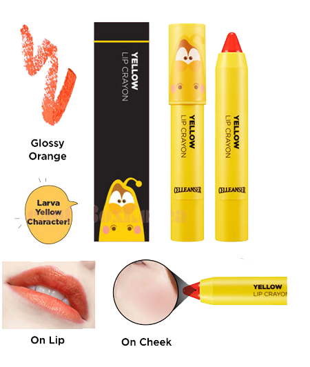 Kết quả hình ảnh cho CELLEANSER - LARVA RED LIP CRAYON.