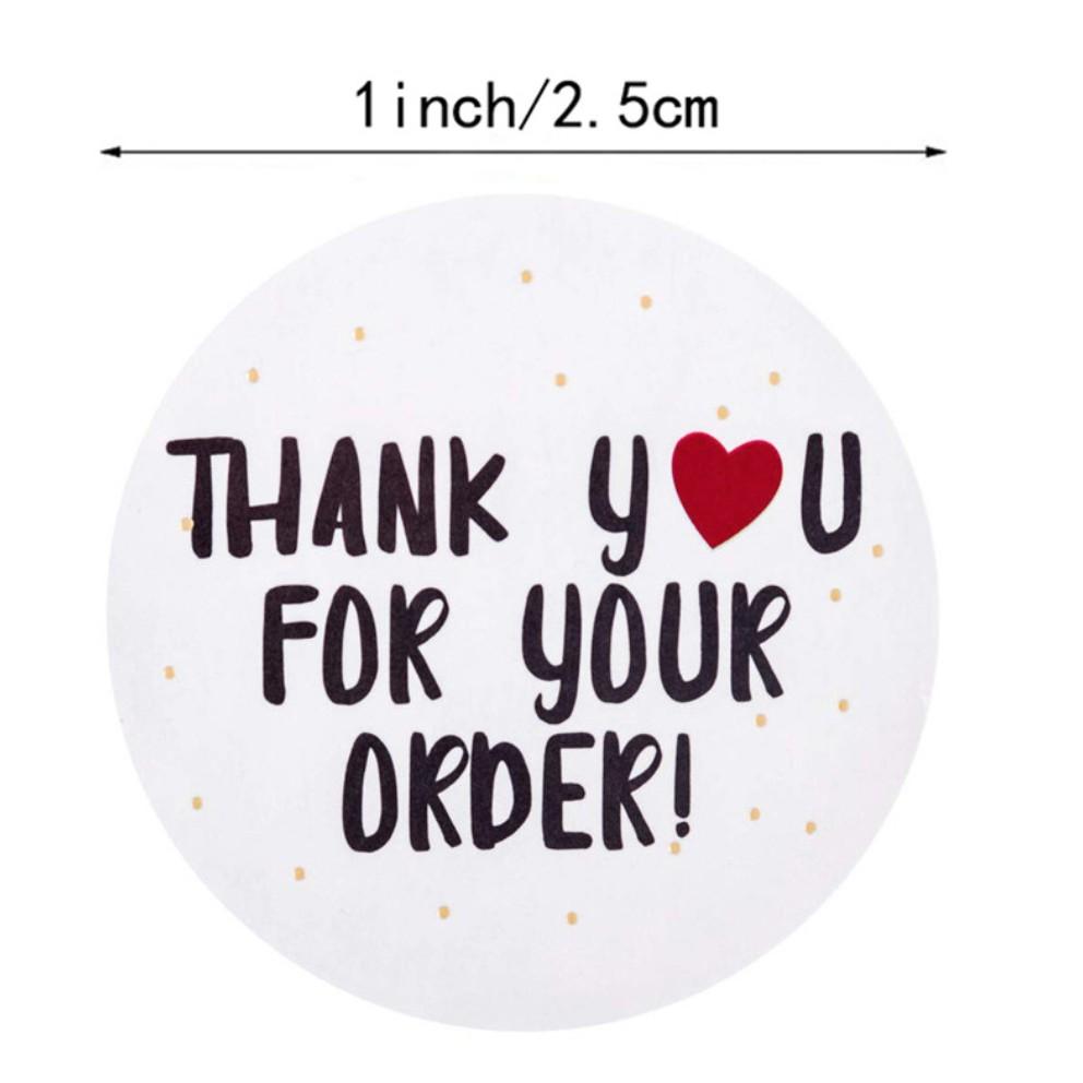 Decal dán Thanks you for your order tri ơn khách hàng 1 cuộn 500 tem