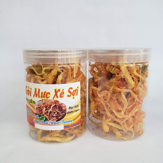 Đặc Sản Nha Trang - Mực Xé Sợi Tắc ,Seavy Hộp 500G