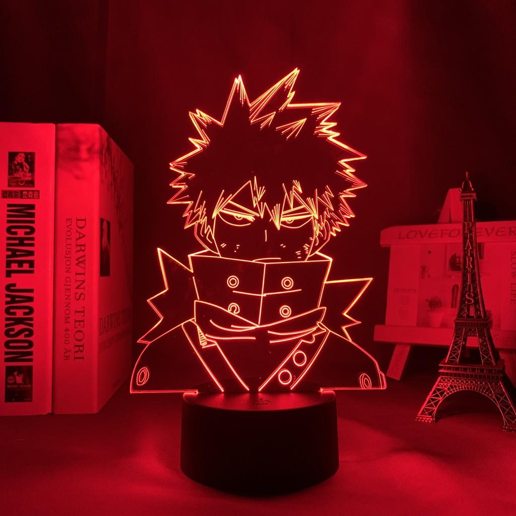 Đèn Ngủ Led Anime Katsuki Bakugo - My Hero Academia - Trang trí phòng ngủ, quà tặng sinh nhật