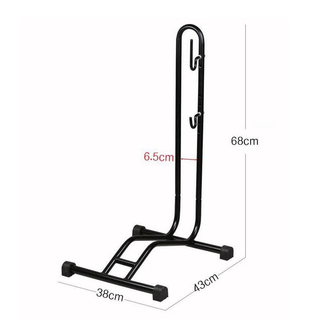Treee 2 in 1 Bike Storage Holder L Plug Vertical Parking Rack Steel for Mountain Bikes