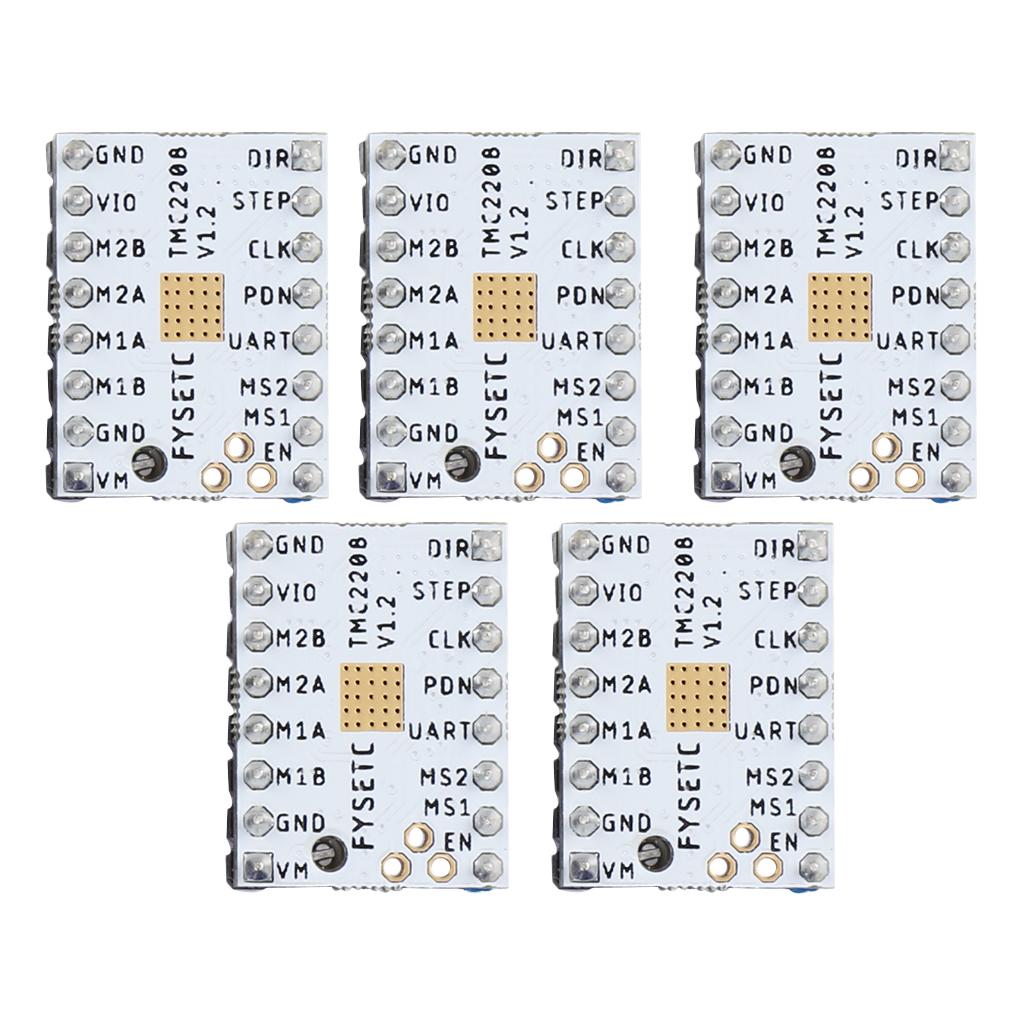 5Piece TMC2208 Stepper Motor Driver Module with Heat Sink for 3D Printer