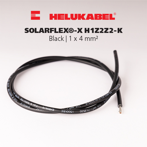 Dây cáp DC HELUKABEL SOLARFLEX-X H1Z2Z2-K | Black | 1 x 4 mm²