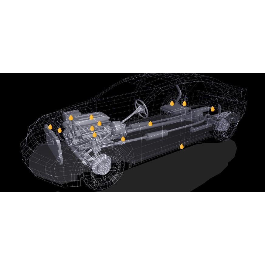 Phụ gia làm sạch toàn bộ hệ thống nhiên liệu DIESEL cho xe ô tô động cơ dầu (JLM Rapid Fuel System Clean). Hãng JLM sản xuất, xuất xứ từ Hà Lan, J02330 - 500ml