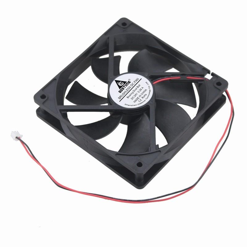 1 Pcs Gdstime DC 24V Dual Ball PC Cooling Fan 120mm x 25mm Brushless Cooler 120*120mm 300RPM High Speed 0.26A 12025B 2Pin