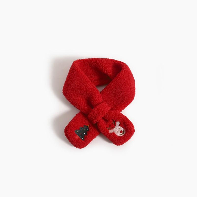 F62D Tập Đi Trẻ Em Giáng Sinh 3 Miếng Bò Xinh Xắn Sang Trọng Dài Khăn Găng Tay Bộ Dễ Thương Tuần Lộc Linh Dương Dệt Kim Cho Bé Cổ Mùa Đông