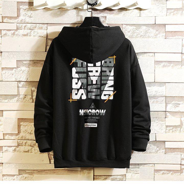 Áo mũ Hoodie Unisex Msicrow Phong Boutique form rộng 2 màu nỉ bông cặp đôi nam nữ Oversize Ulzzang thu đông