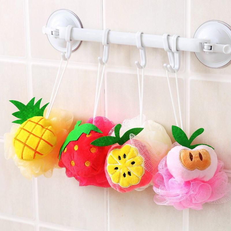 Bông tắm tạo bọt hình trái cây xinh xinh