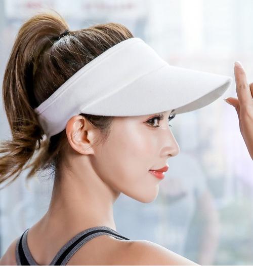 Mũ lưỡi trai nửa đầu không nóc, kiểu dáng thể thao, hở đầu, phong cách cho các bạn nữ – chất liệu co giãn
