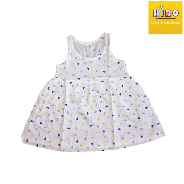 SALE Set 2 đầm hè cho bé xuất Nhật vải cotton xước mỏng nhẹ mát họa tiết xinh yêu