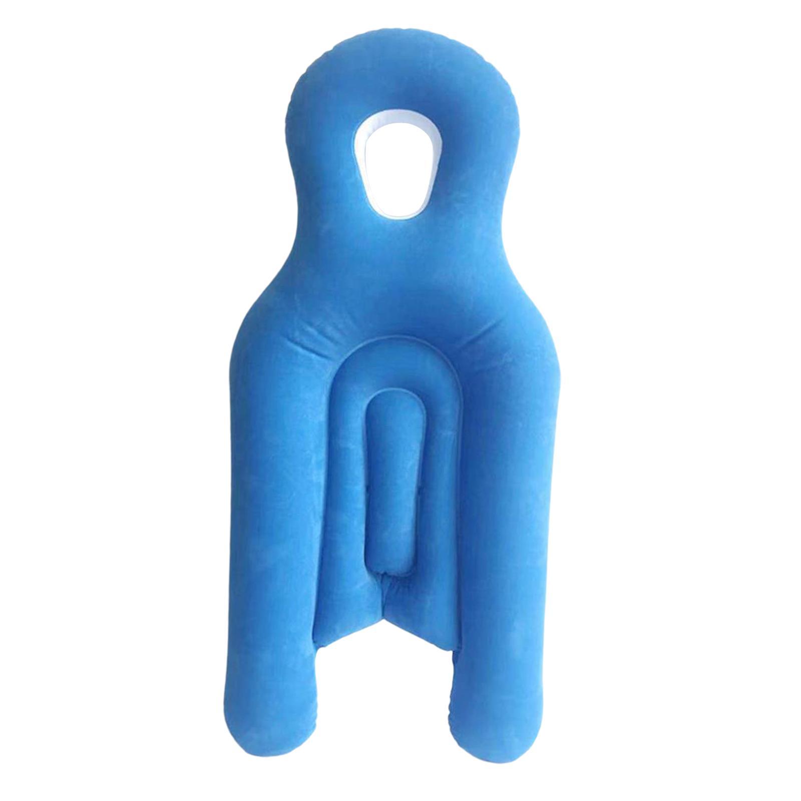 Face Down Pillow Eye Recovery Equipment Comfortable Head and Neck pillow Pillow with Hole Bed Pillow Inflatable for Sleeping Napping