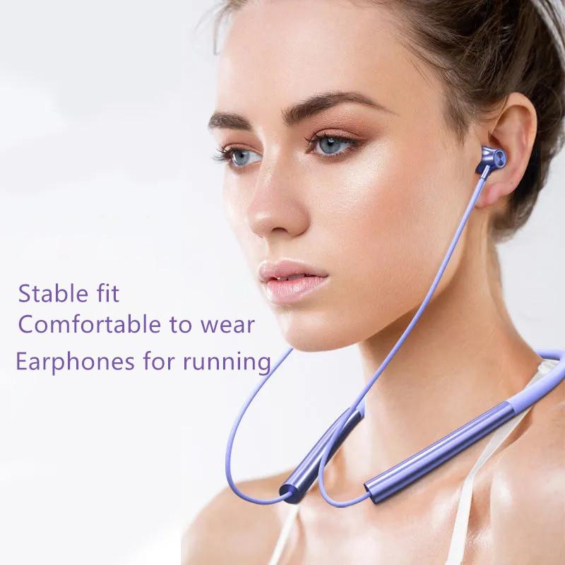 Thể Thao Tai Nghe Bluetooth 5.0 Không Dây Vòng Cổ Tai Nghe Nhét Tai Treo Cổ Tai Nghe Âm Thanh Nổi Chống Nước Tai Nghe Nhét Tai Có Micro