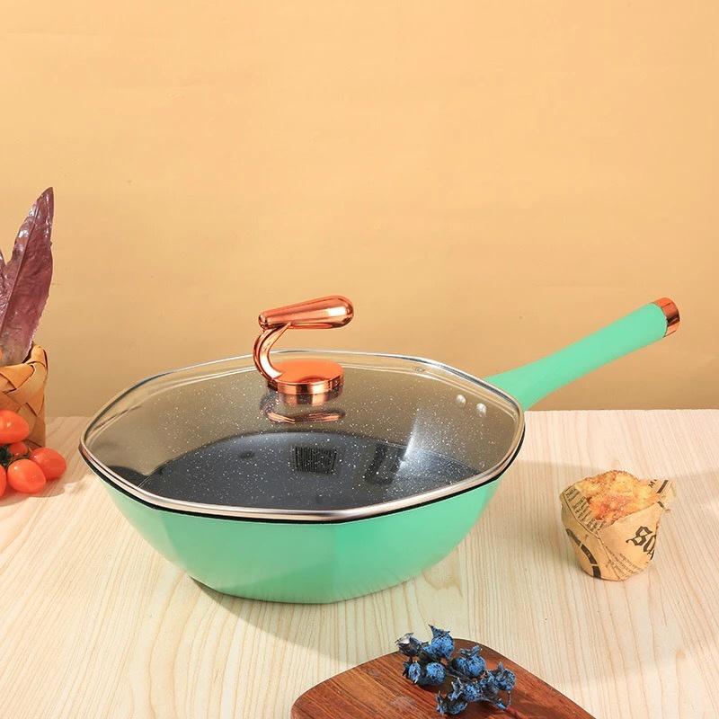 CHẢO XÂU LÒNG CHỐNG DÍNH 8 CẠNH CAO CẤP OCTAGONAL PAN , 33CM